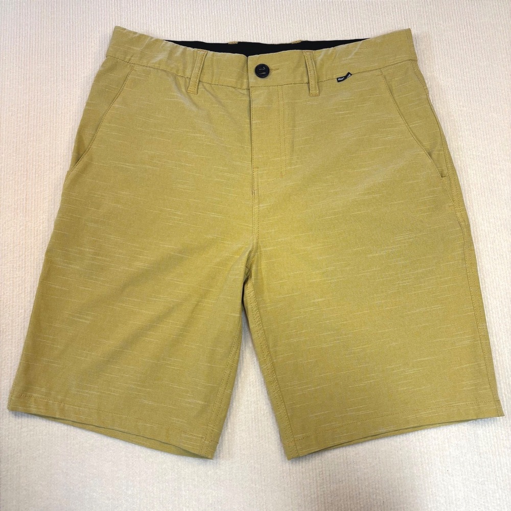 Hurley Phantom Mens‎ Hybrid Shorts Yellow Heathered Size 29